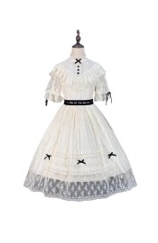 Miss Point Dream Lace Edward One Piece(Reservation/2 Colours/Full Payment Without Shipping)